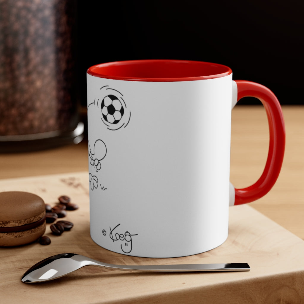 Soccer Accent Coffee Mug, 11oz