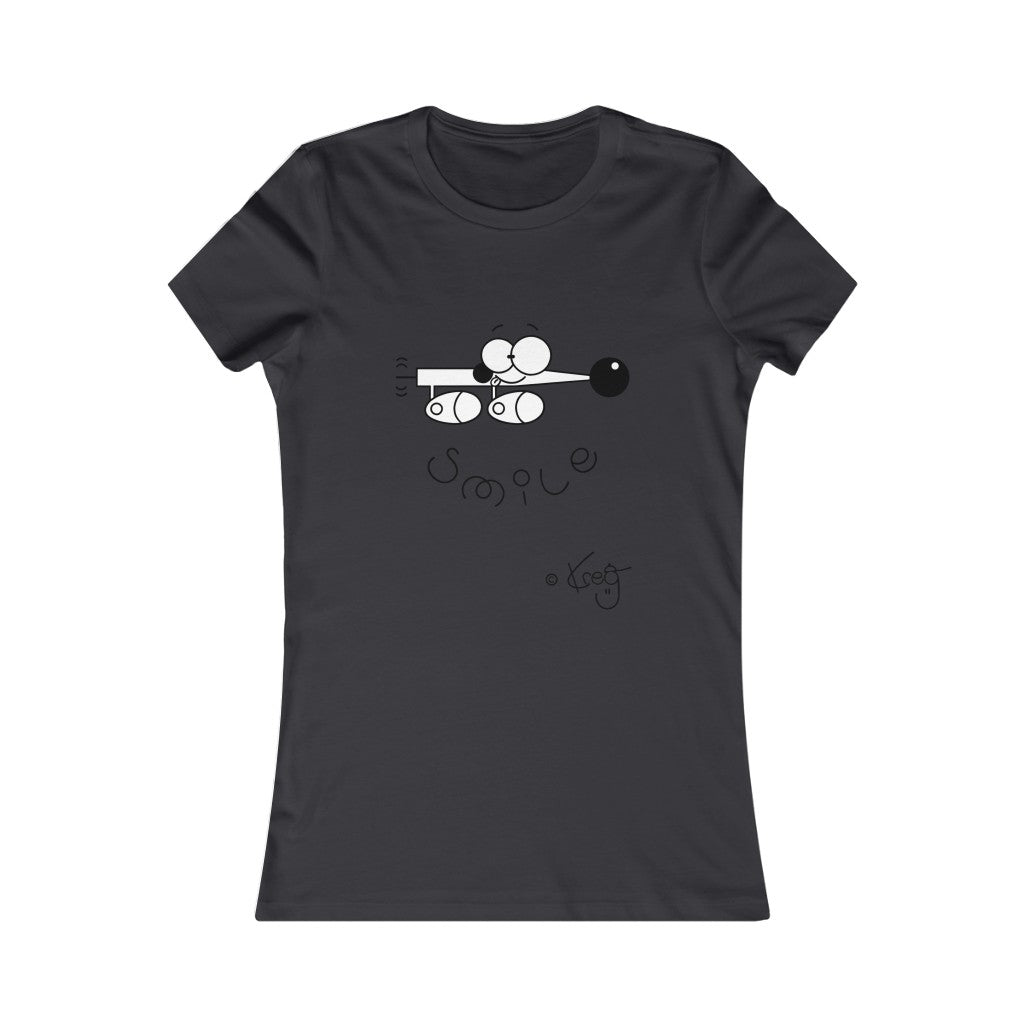 Wiener Dog Smile,Women's Favorite Tee