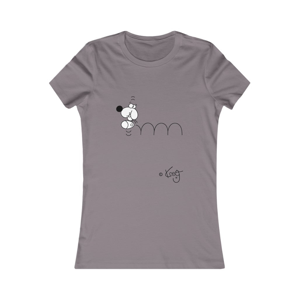 Bouncing Doggy,Women's Favorite Tee