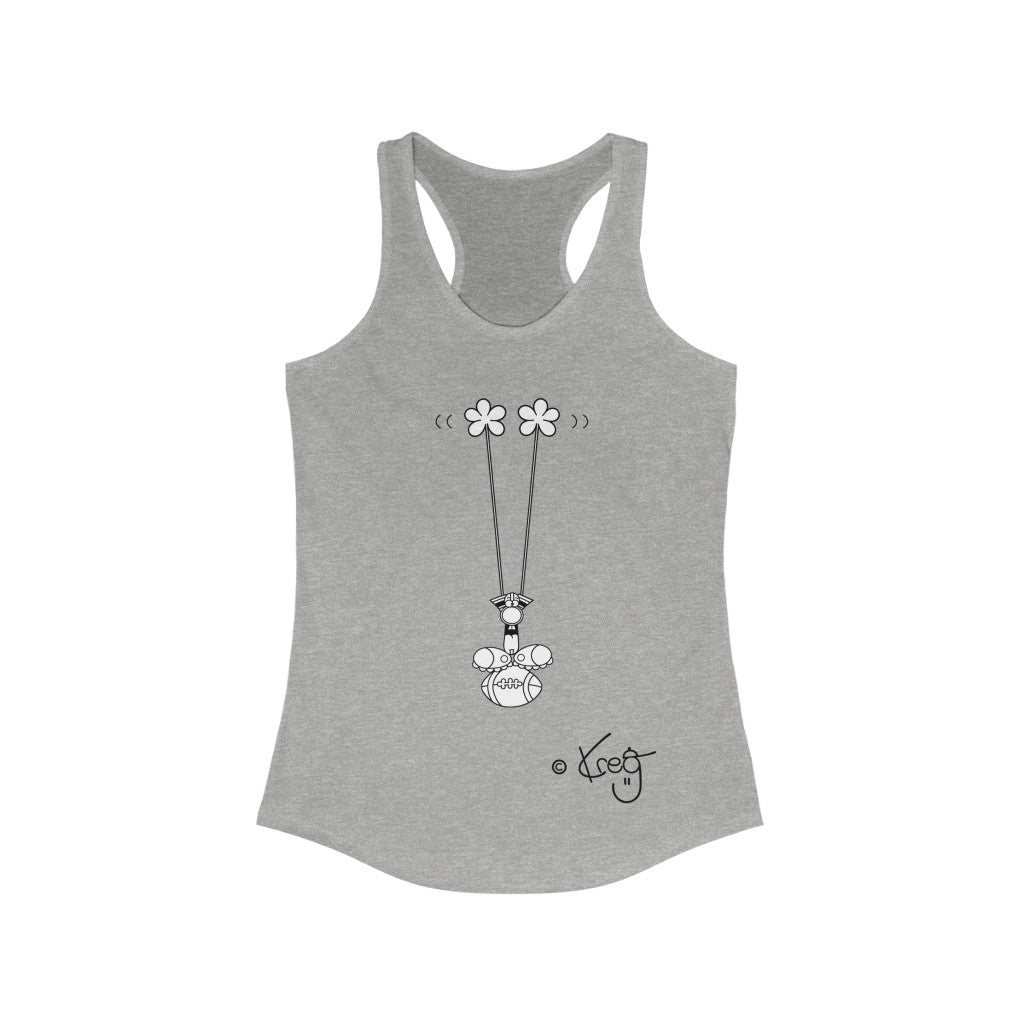 Touch Down,Women's Ideal Racerback Tank