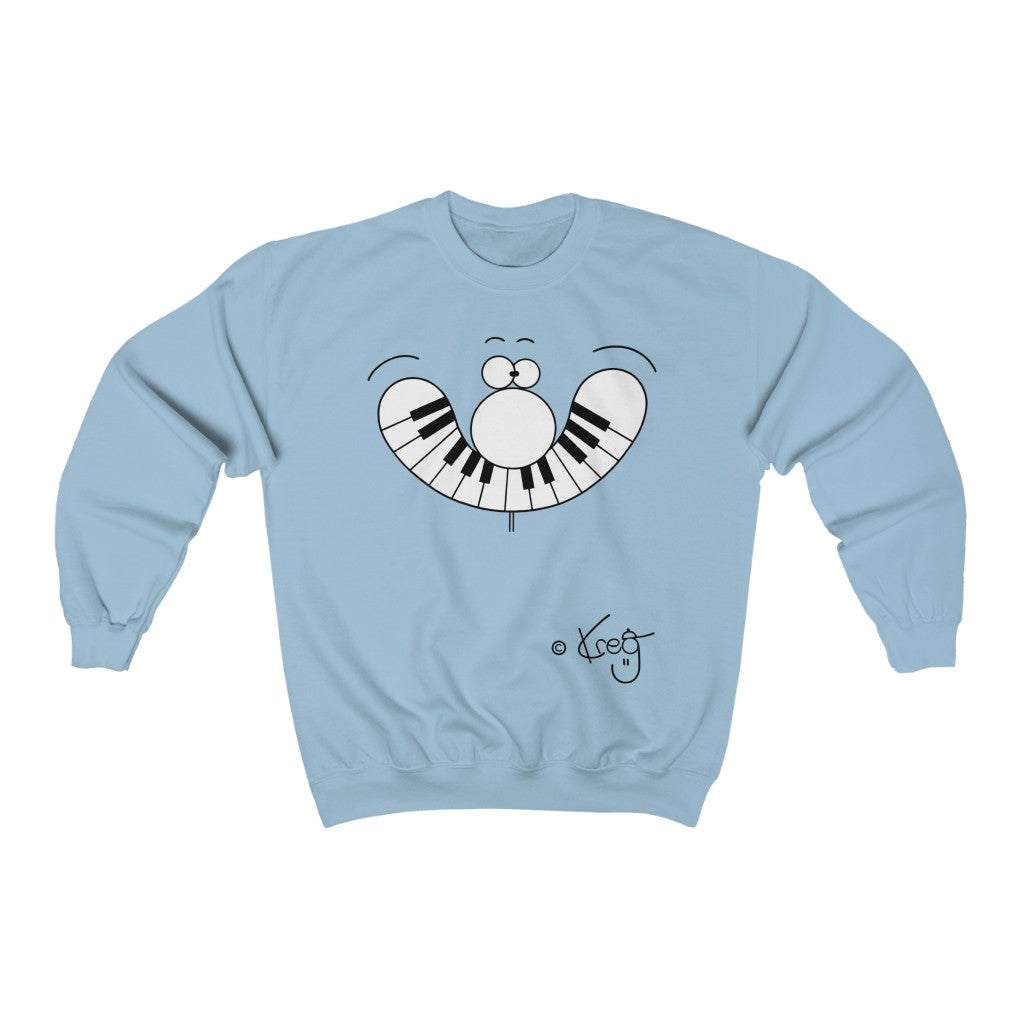 Smile Piano,Unisex Heavy Blend™ Crewneck Sweatshirt