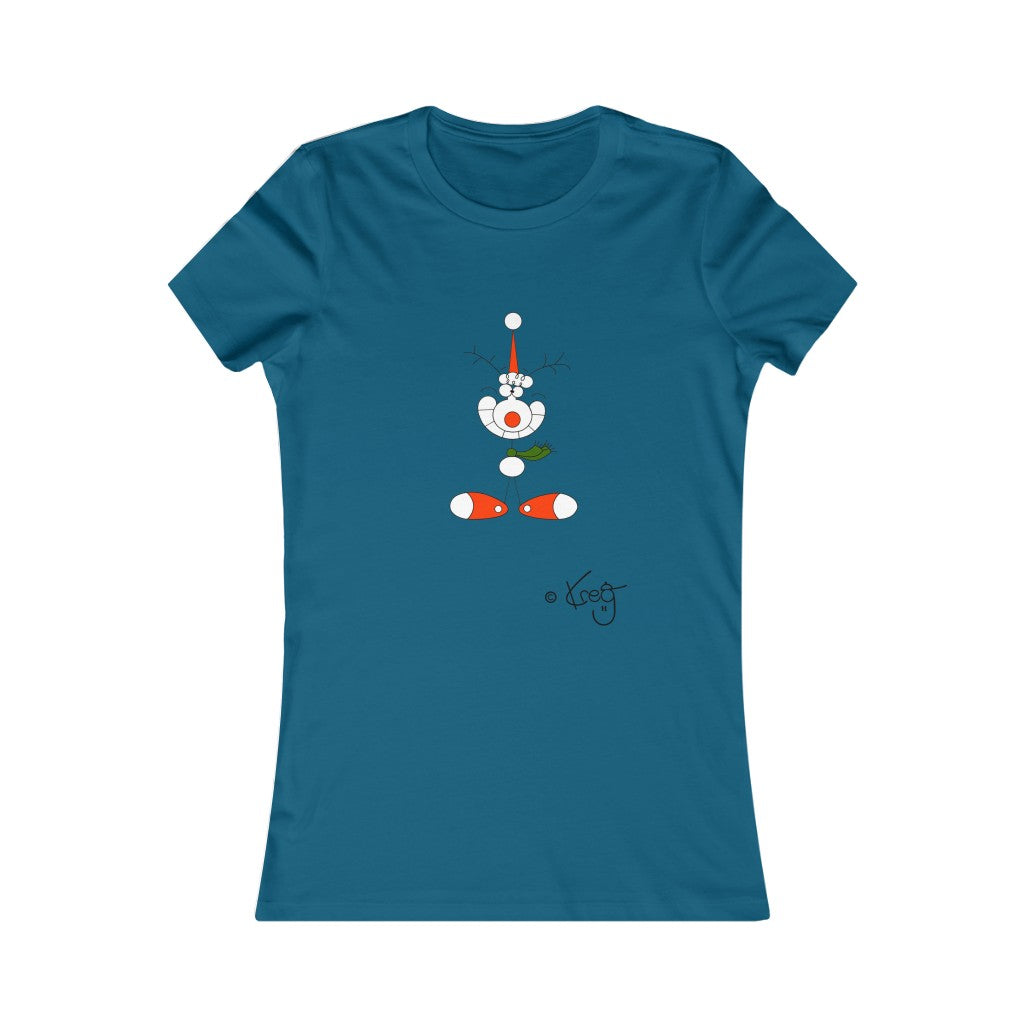 Reindeer Smile,Women's Favorite Tee