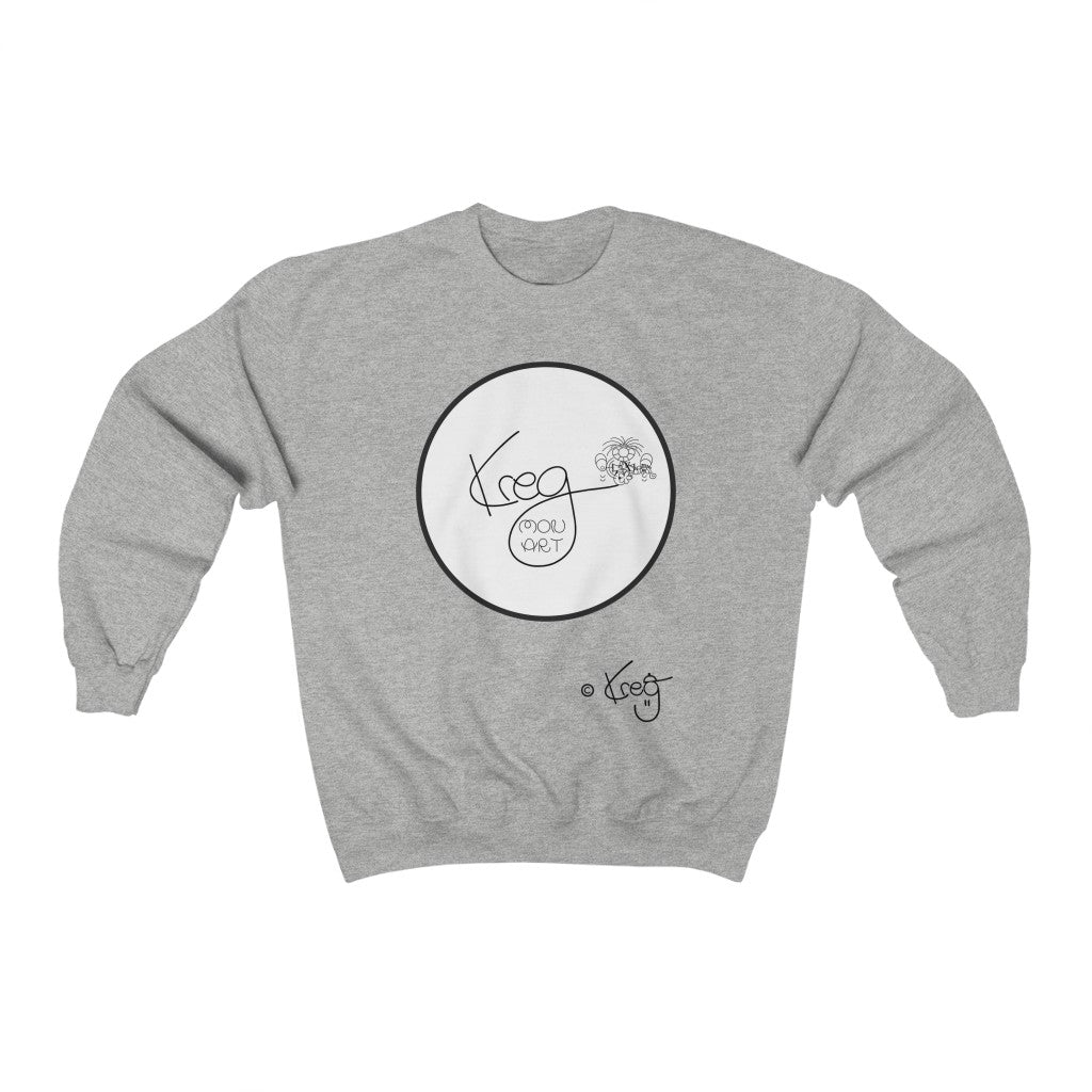 Kreg Mon Art Logo,Unisex Heavy Blend™ Crewneck Sweatshirt