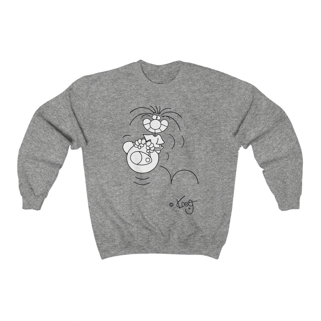 Hoppity Ball,Unisex Heavy Blend™ Crewneck Sweatshirt