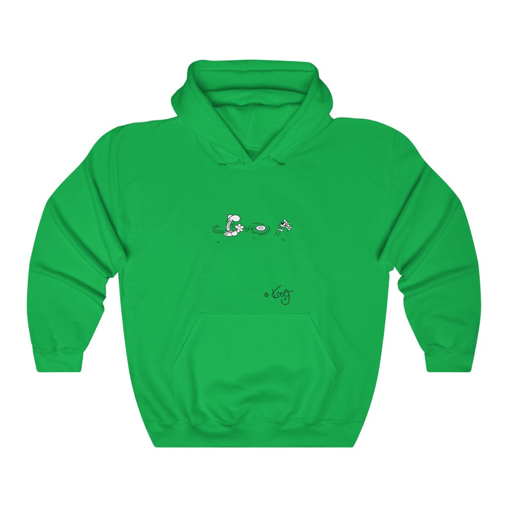 Freddy Frisbee Dog,Unisex Heavy Blend™ Hooded Sweatshirt