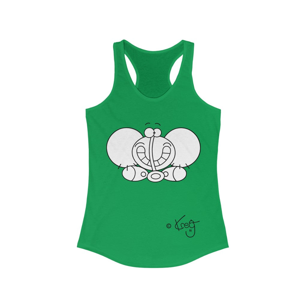 Smile Elephant,Women's Ideal Racerback Tank