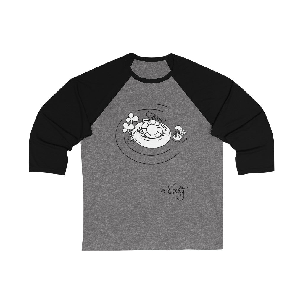 Inner Tube Dude,Unisex 3\4 Sleeve Baseball Tee