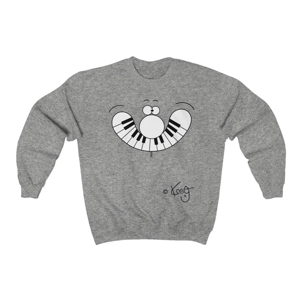 Smile Piano,Unisex Heavy Blend™ Crewneck Sweatshirt