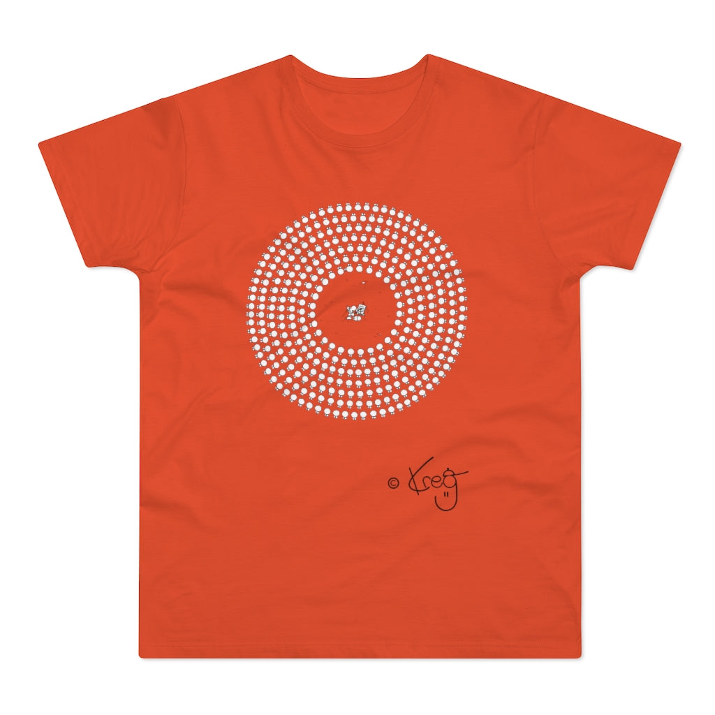 Circle Artist,Single Jersey Men's T-shirt