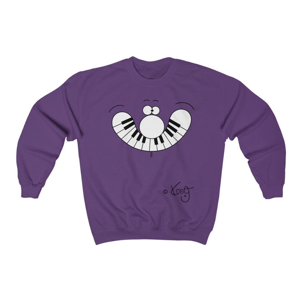 Smile Piano,Unisex Heavy Blend™ Crewneck Sweatshirt