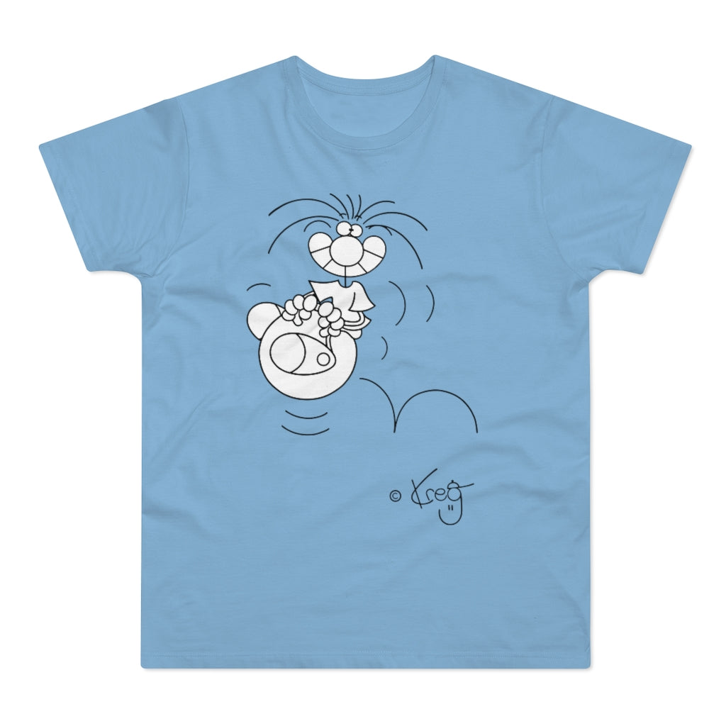 Hoppity Ball,Single Jersey Men's T-shirt