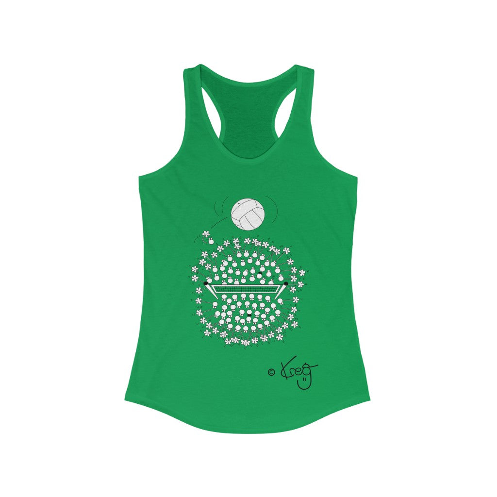 Volleyball Fun,Women's Ideal Racerback Tank