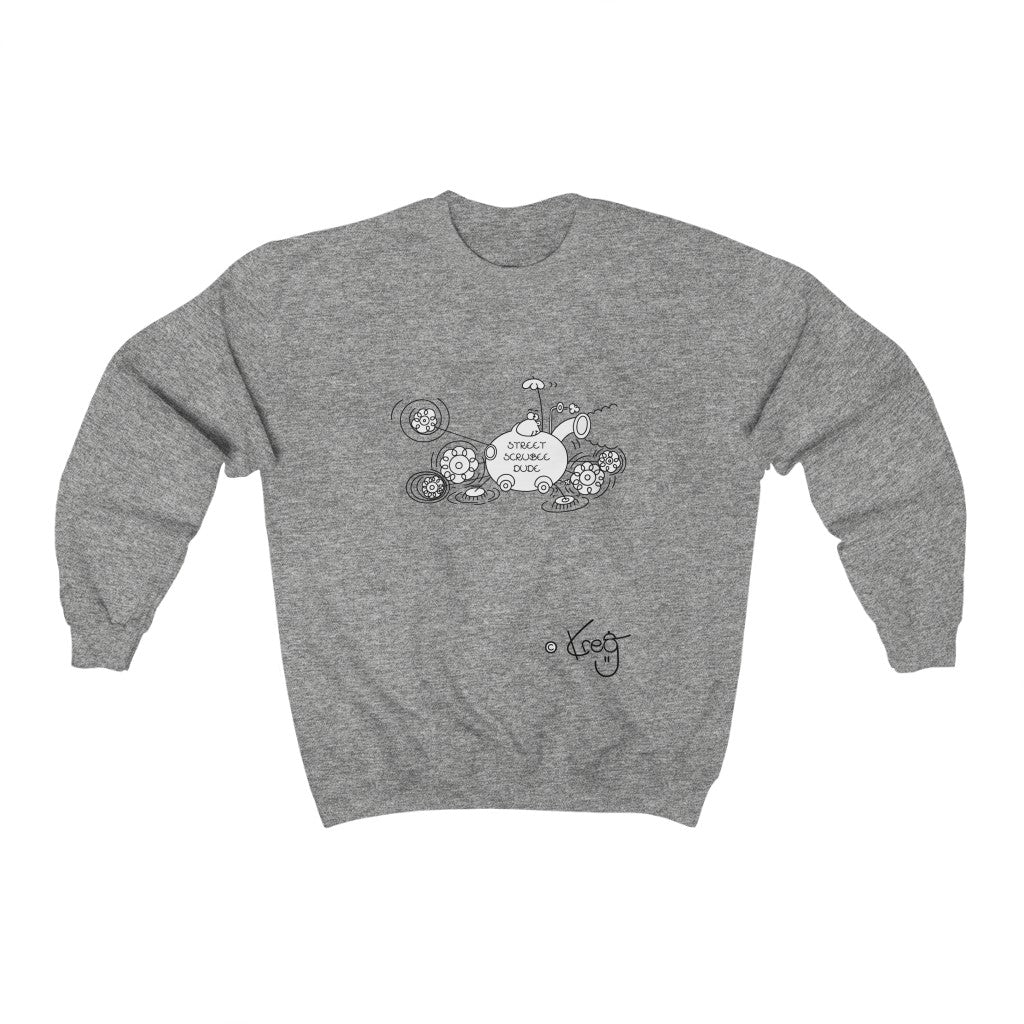 Street Scrubee Dude,Unisex Heavy Blend™ Crewneck Sweatshirt