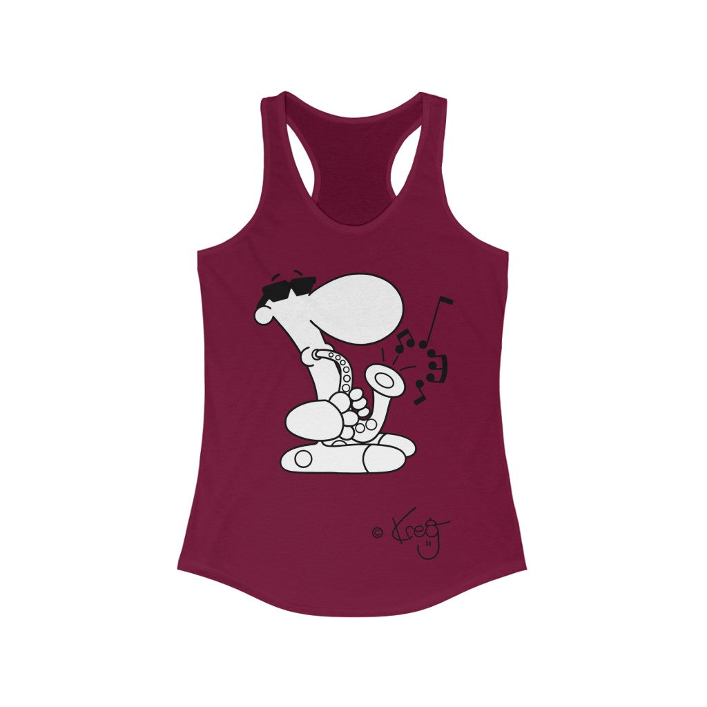 Sax Dude,Women's Ideal Racerback Tank