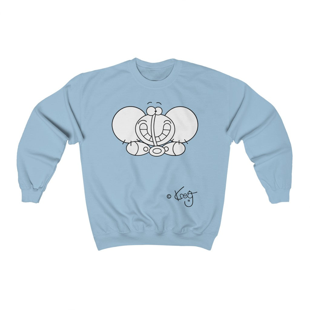 Smile Elephant,Unisex Heavy Blend™ Crewneck Sweatshirt