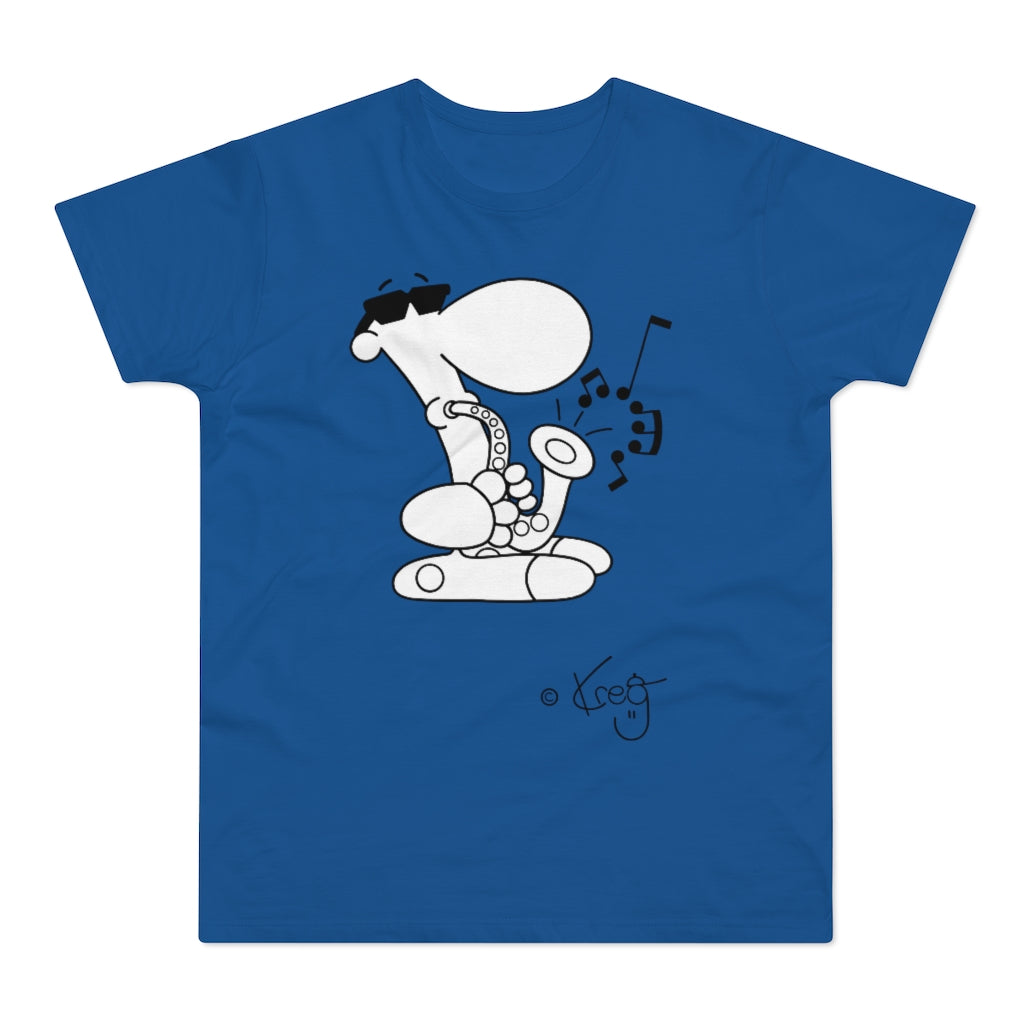 Sax Dude,Single Jersey Men's T-shirt