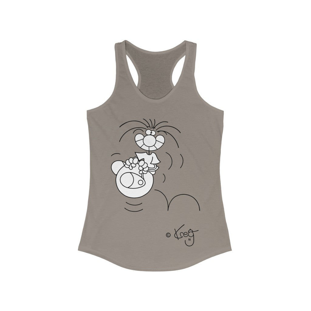 Hoppity Ball,Women's Ideal Racerback Tank