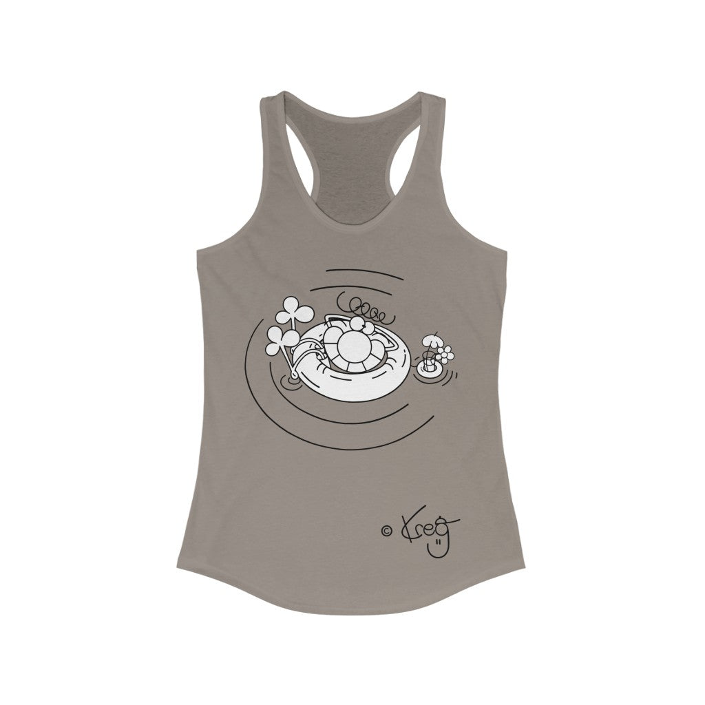 Inner Tube Dude,Women's Ideal Racerback Tank