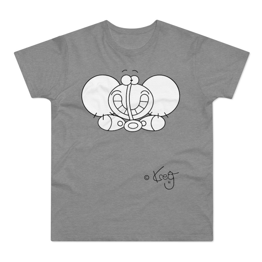 Smile Elephant,Single Jersey Men's T-shirt