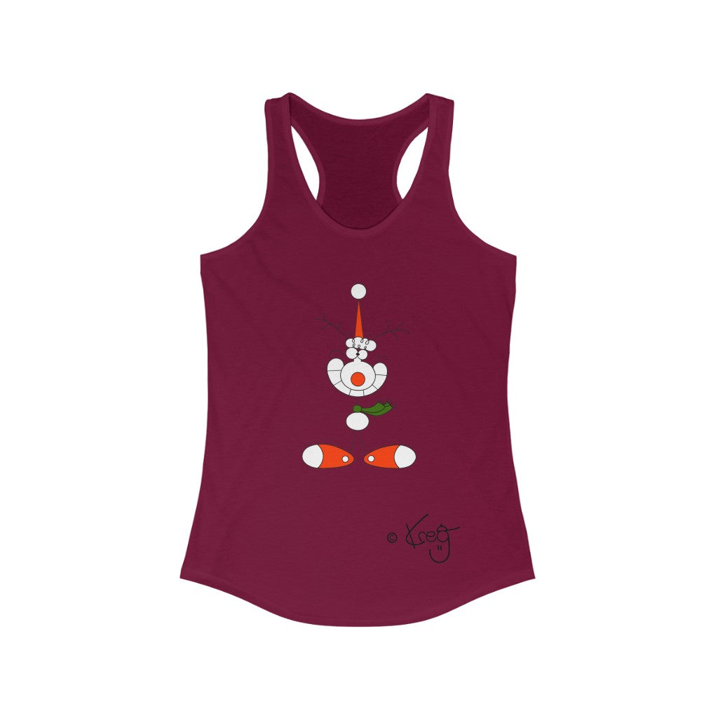 Smile Reindeer,Women's Ideal Racerback Tank