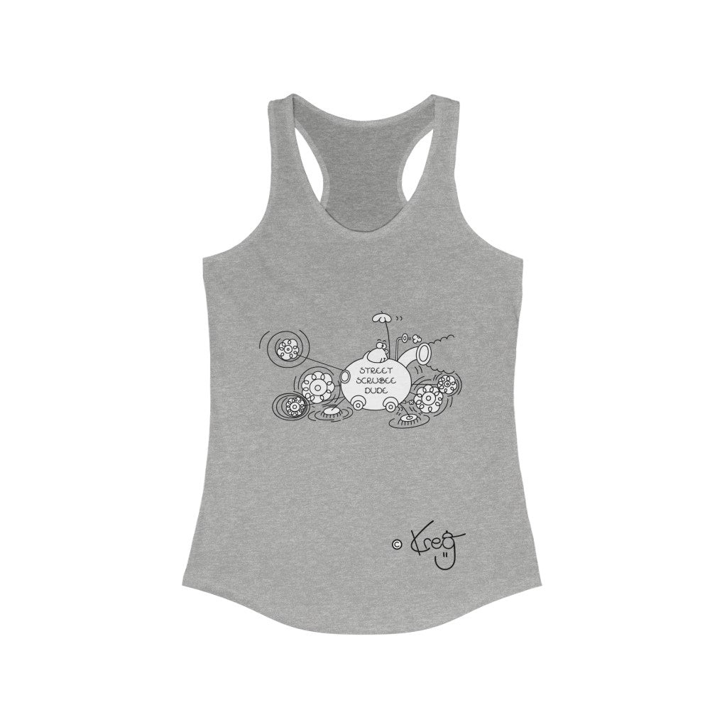 Street Scrubee Dude,Women's Ideal Racerback Tank