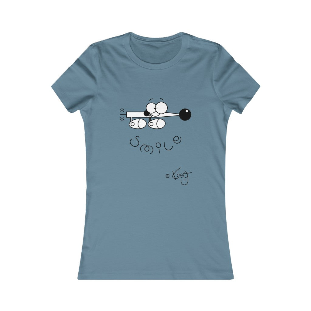 Wiener Dog Smile,Women's Favorite Tee