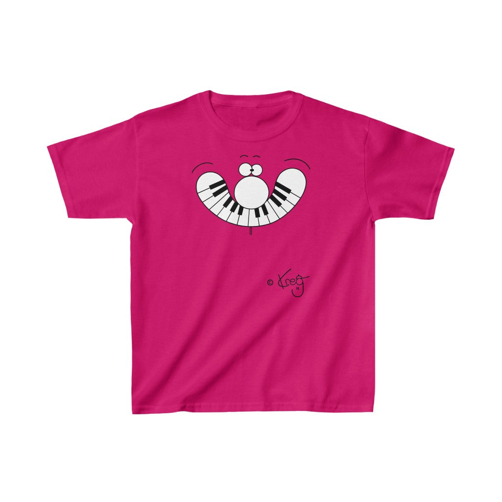 Smile Piano,Kids Heavy Cotton™ Tee