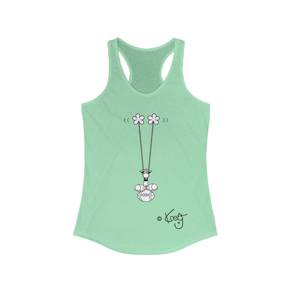 Touch Down,Women's Ideal Racerback Tank