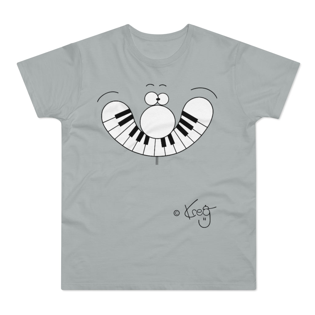 Smile Piano,Single Jersey Men's T-shirt