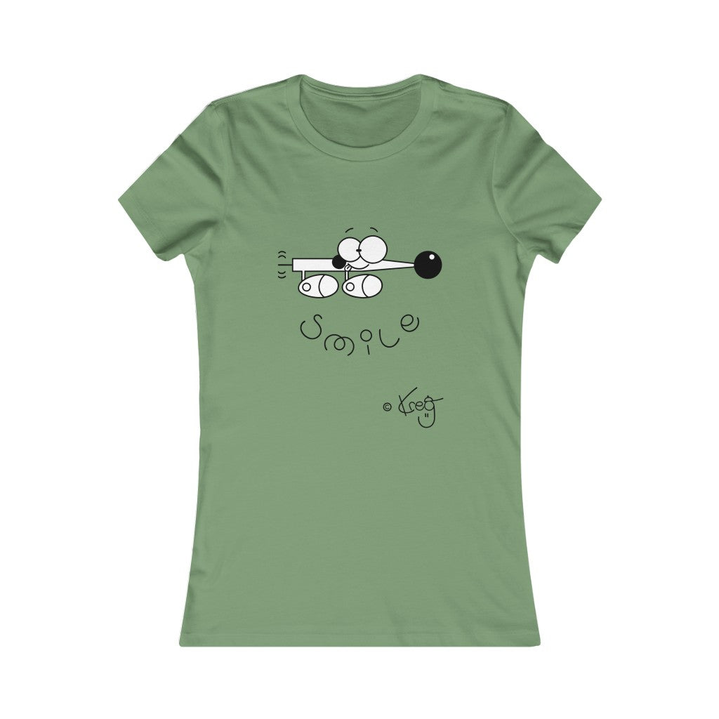 Wiener Dog Smile,Women's Favorite Tee