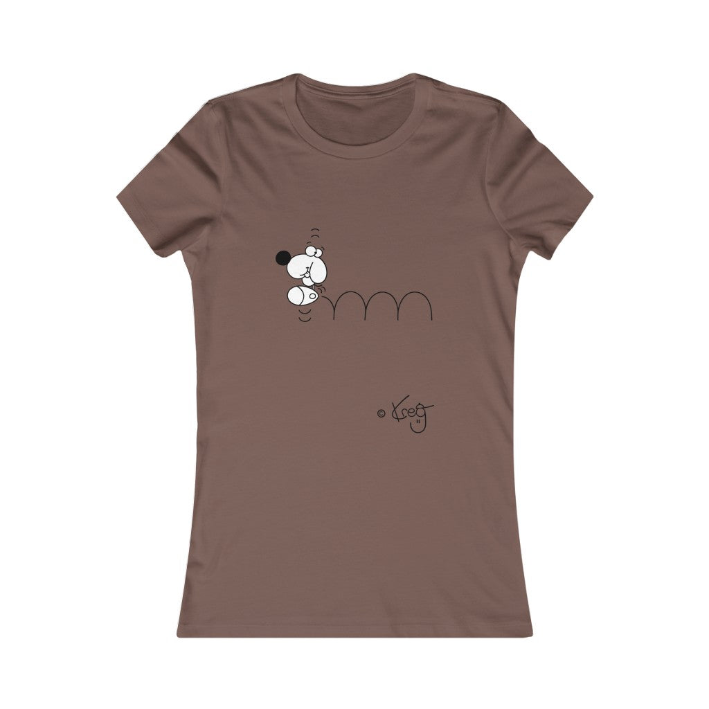 Bouncing Doggy,Women's Favorite Tee