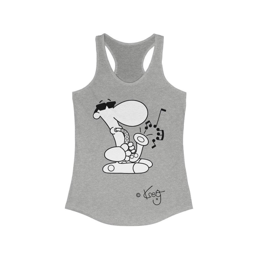 Sax Dude,Women's Ideal Racerback Tank