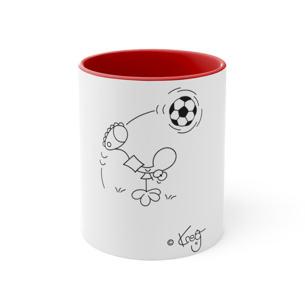 Soccer Accent Coffee Mug, 11oz