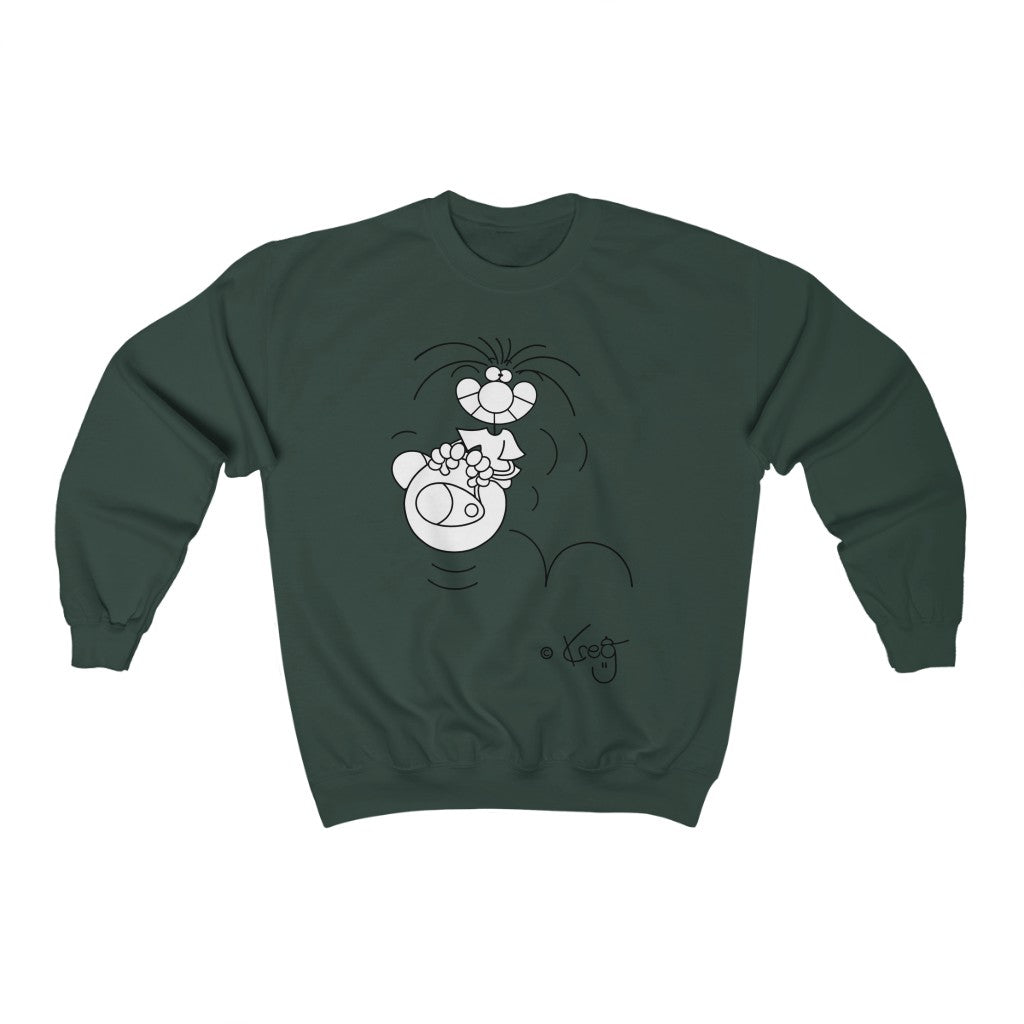 Hoppity Ball,Unisex Heavy Blend™ Crewneck Sweatshirt