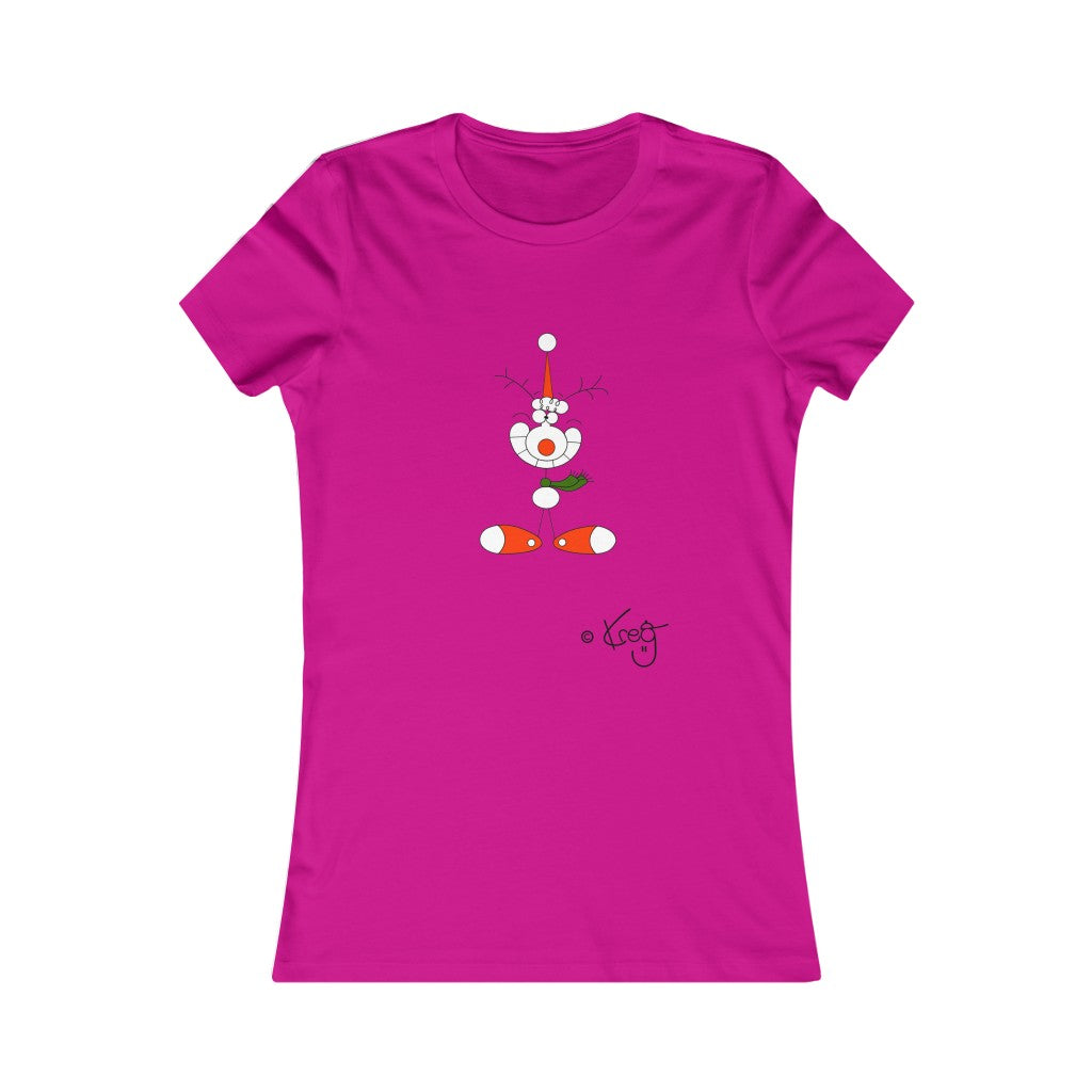 Reindeer Smile,Women's Favorite Tee