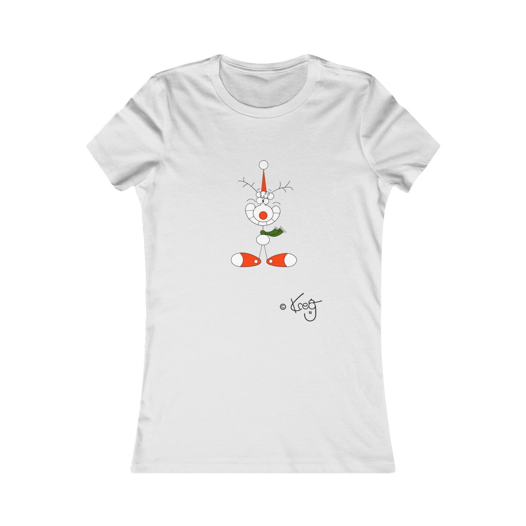 Reindeer Smile,Women's Favorite Tee