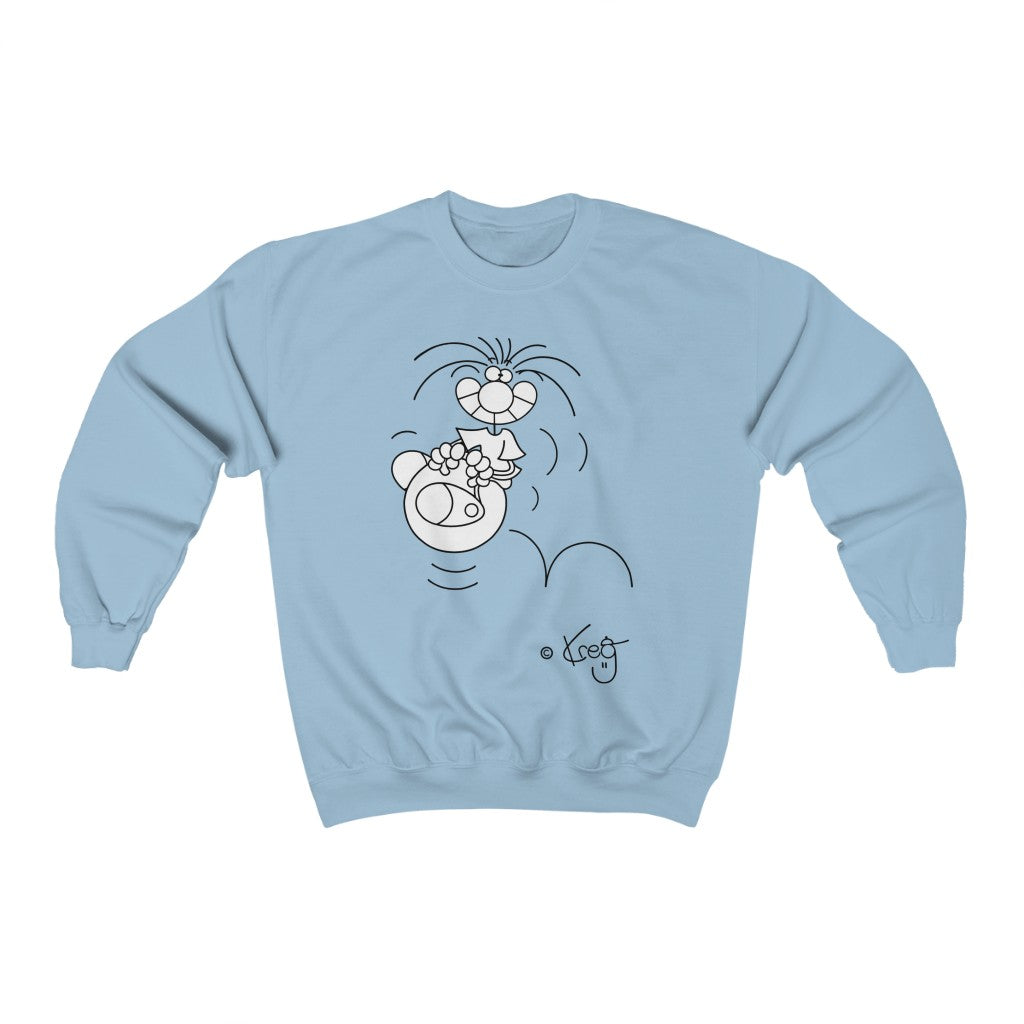 Hoppity Ball,Unisex Heavy Blend™ Crewneck Sweatshirt