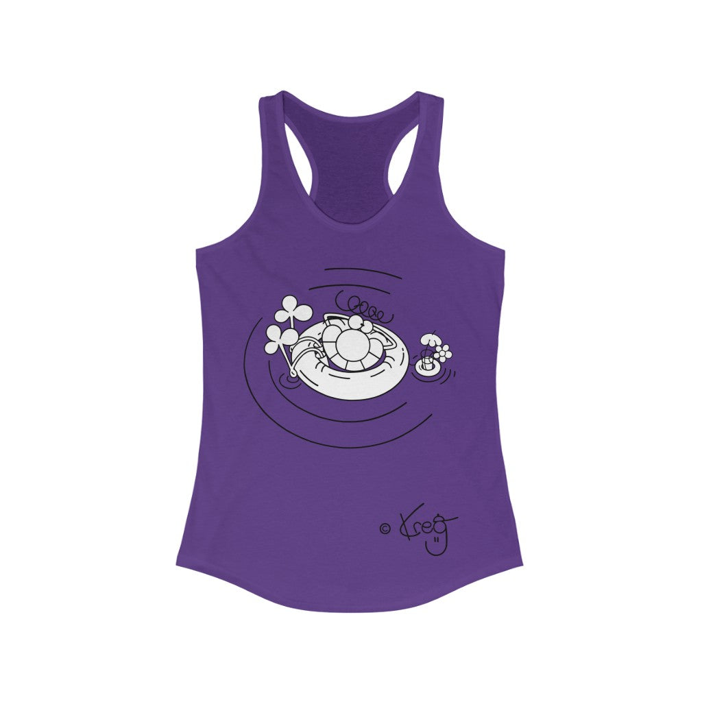 Inner Tube Dude,Women's Ideal Racerback Tank