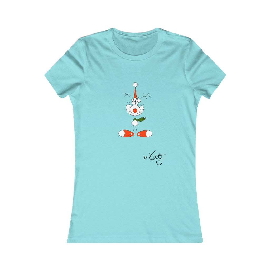 Reindeer Smile,Women's Favorite Tee