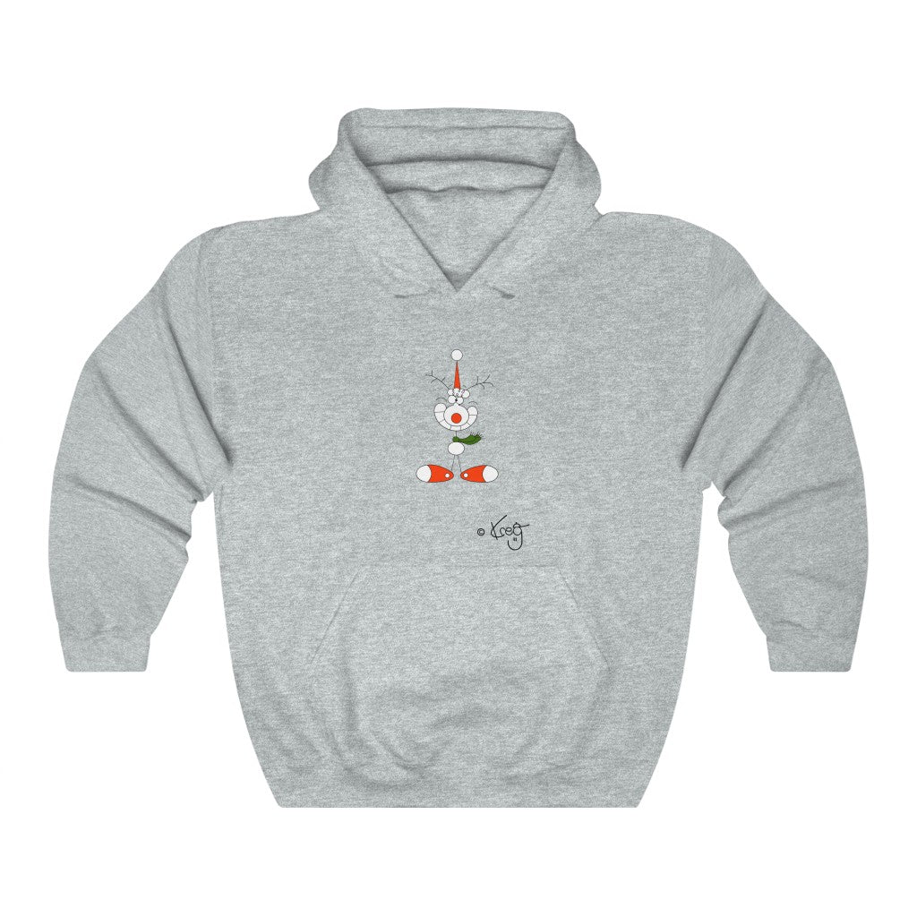 Smile Reindeer,Unisex Heavy Blend™ Hooded Sweatshirt