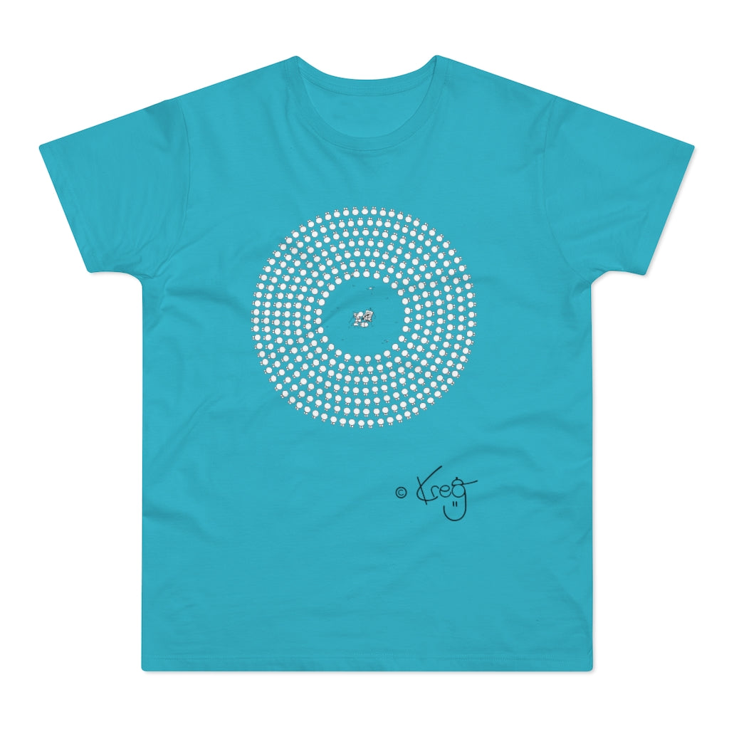 Circle Artist,Single Jersey Men's T-shirt