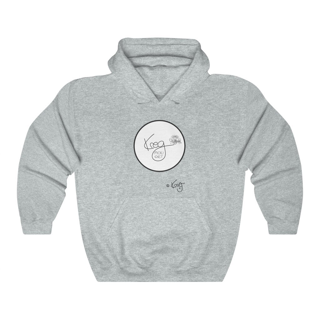 Kreg Mon Art Logo,Unisex Heavy Blend™ Hooded Sweatshirt