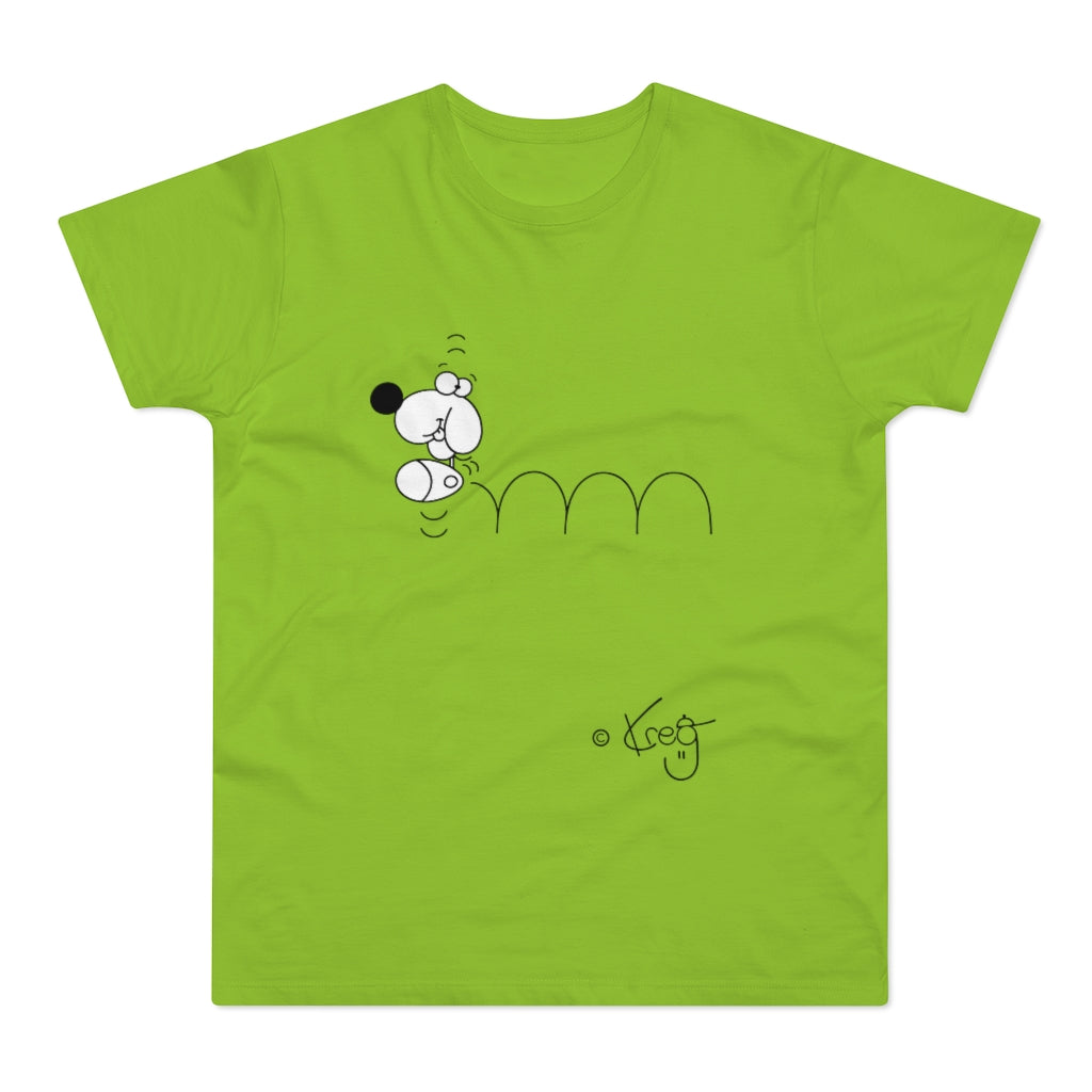 Bouncing Doggy,Single Jersey Men's T-shirt