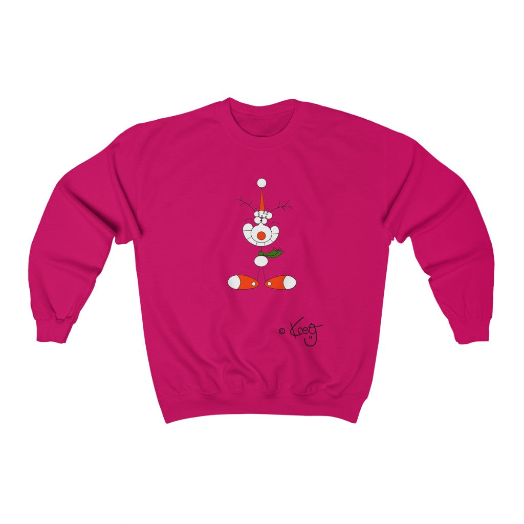 Smile Reindeer,Unisex Heavy Blend™ Crewneck Sweatshirt