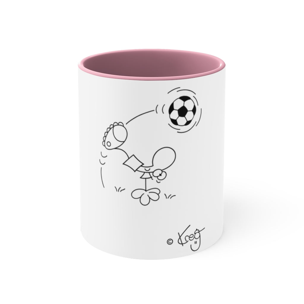 Soccer Accent Coffee Mug, 11oz