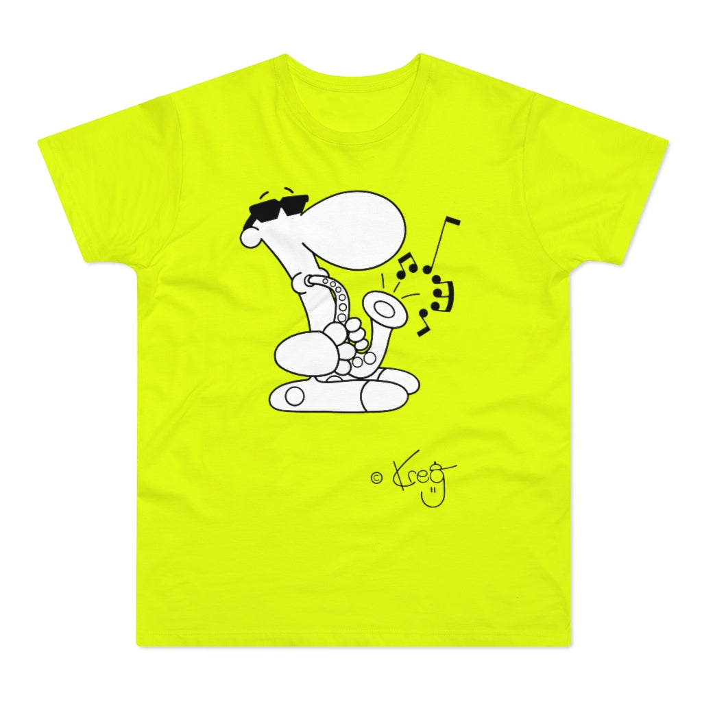 Sax Dude,Single Jersey Men's T-shirt