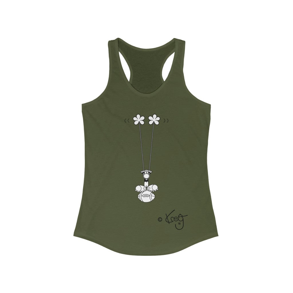 Touch Down,Women's Ideal Racerback Tank