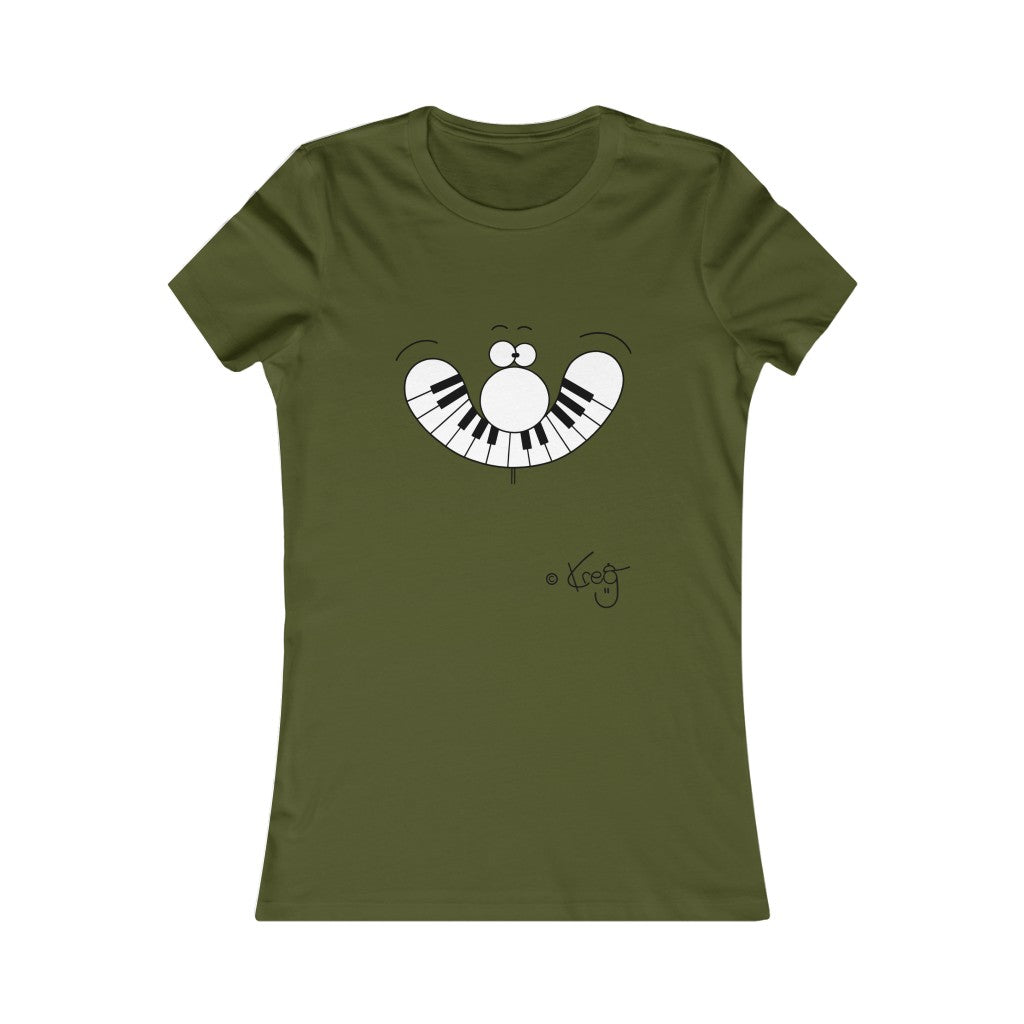 Smile Piano,Women's Favorite Tee