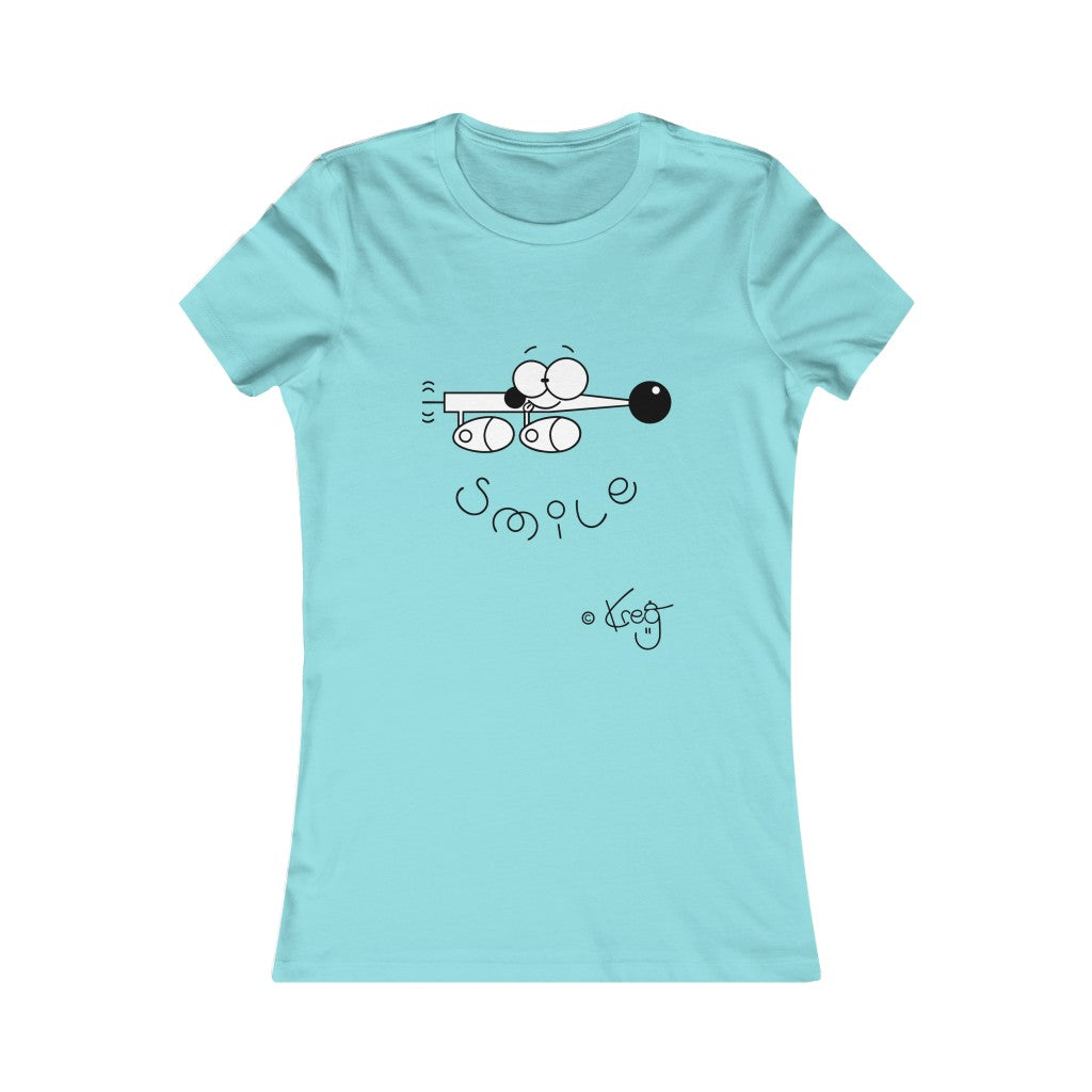 Wiener Dog Smile,Women's Favorite Tee