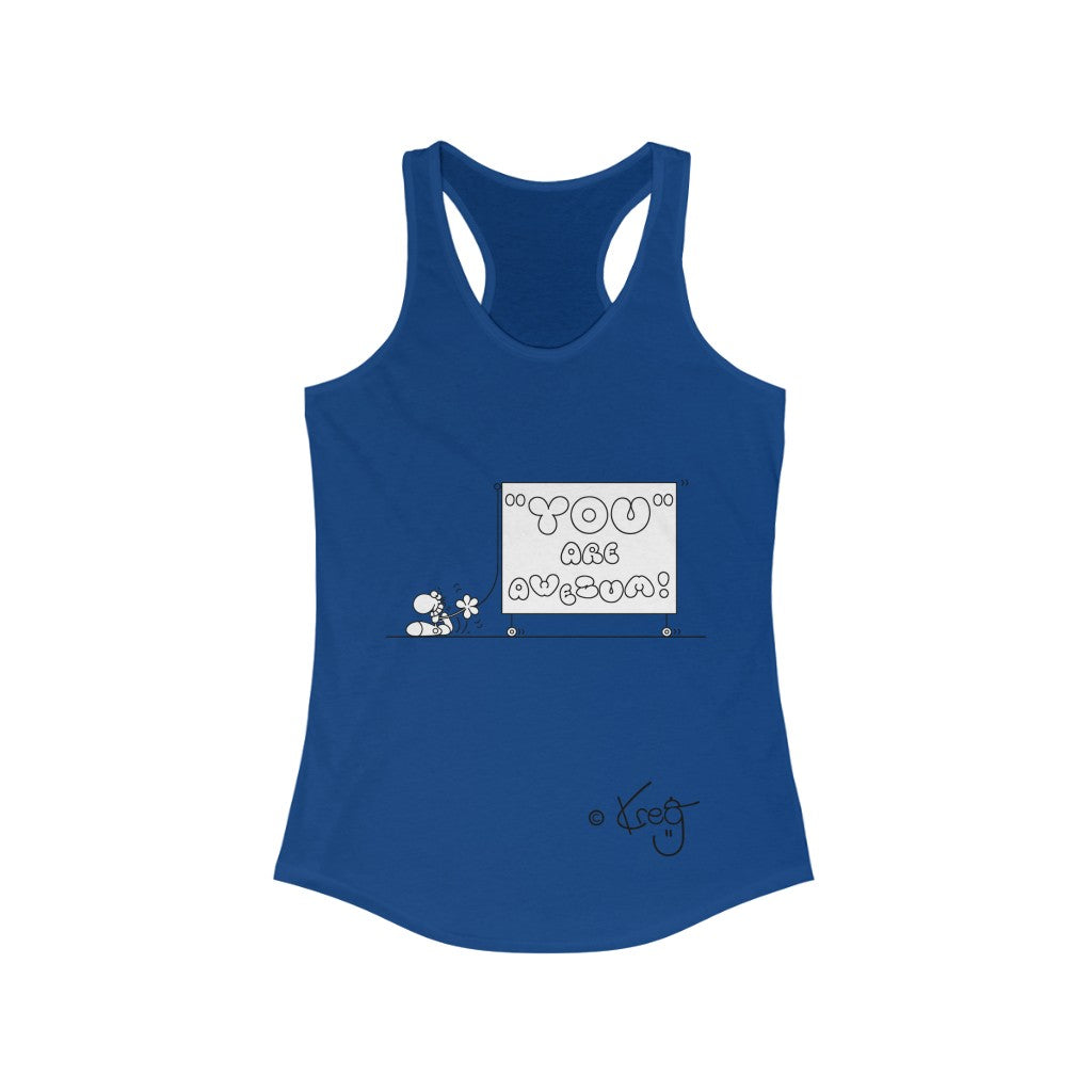 Billboard Dude,Women's Ideal Racerback Tank